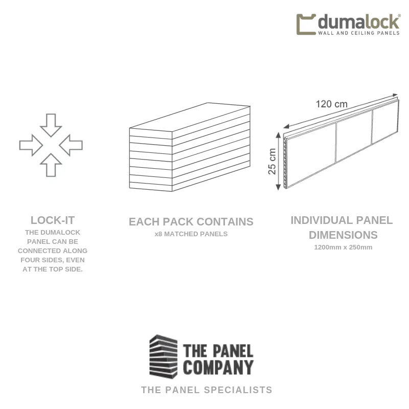 Dumalock 2 Tile Stone Dark Concrete | 8 Pack - Image 5