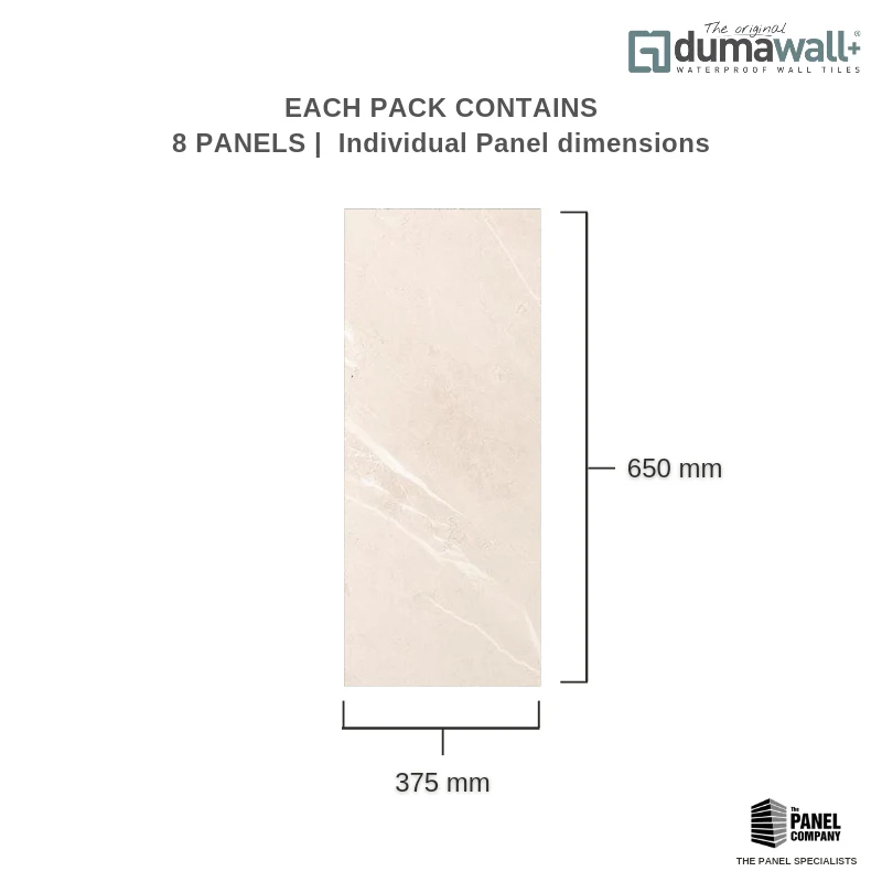 Dumawall Plus Glossy Faro Wall Tile | Solid Bathroom Wall Tile | 8 Pack - Image 6