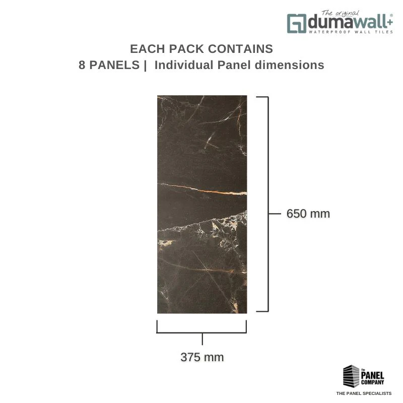 Dumawall Plus Glossy Tavira Wall Tile | Solid Bathroom Wall Tile | 8 Pack - Image 6