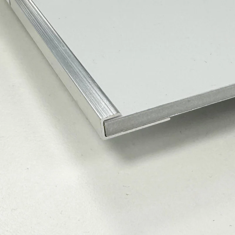 Eldhaus Splashback End Trim - Bright Silver