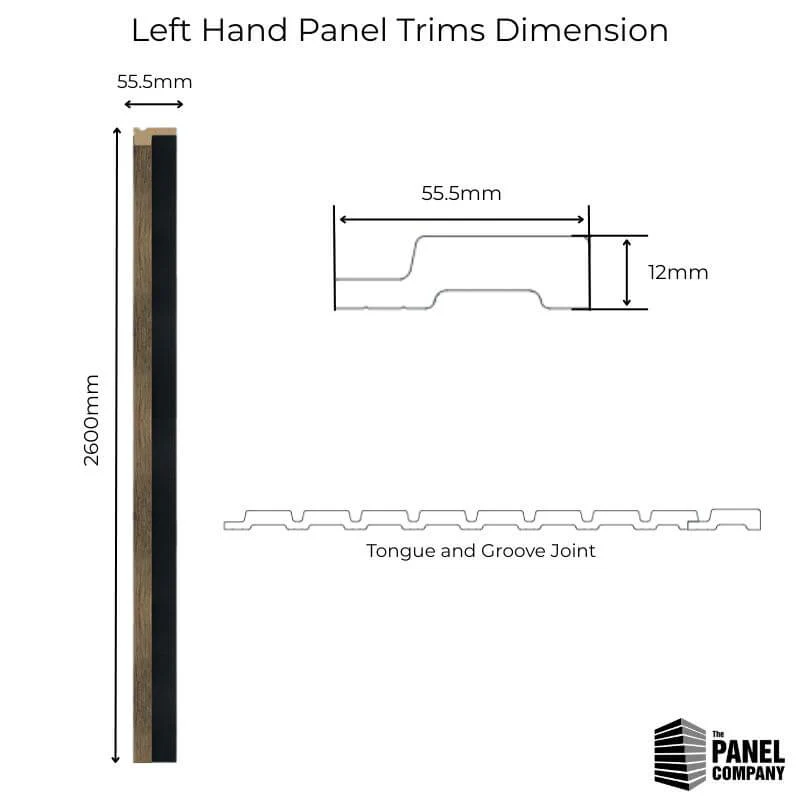 French Oak Water Resistant Slat Wall Panel Framing Trim - Image 3