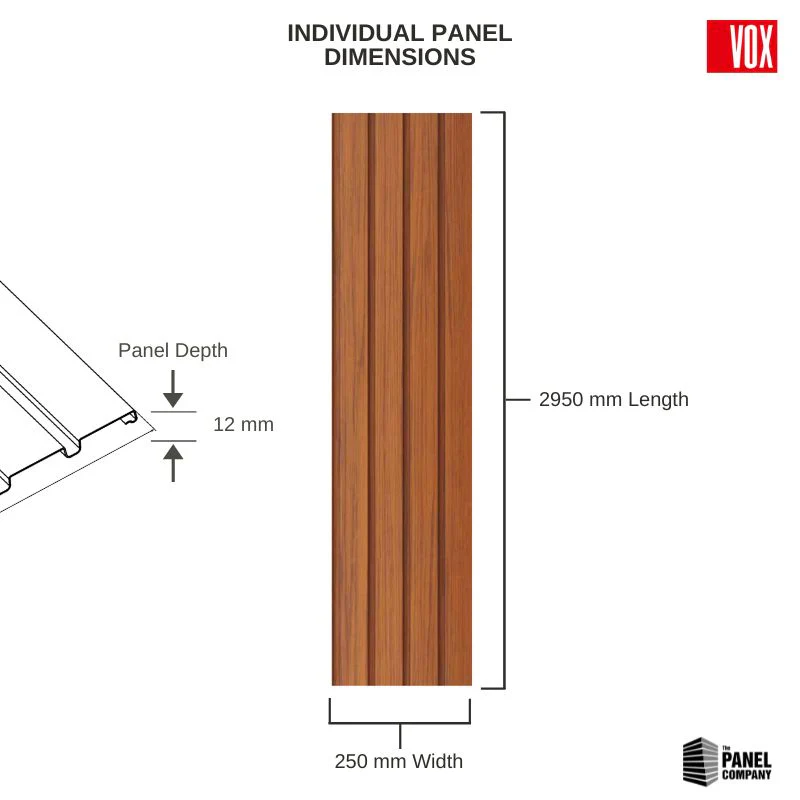 Golden Oak - Vox Fronto Slat Wall Panels - Image 7
