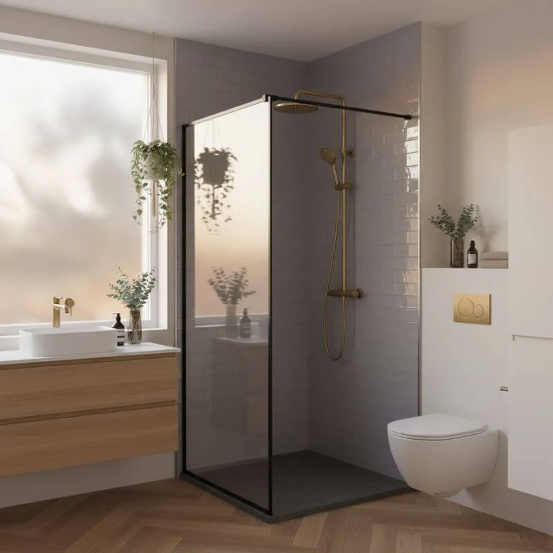 Imprevia Compact Silver Grey Metro Tile Wall Panel - 1.2M x 2.4M - Image 2