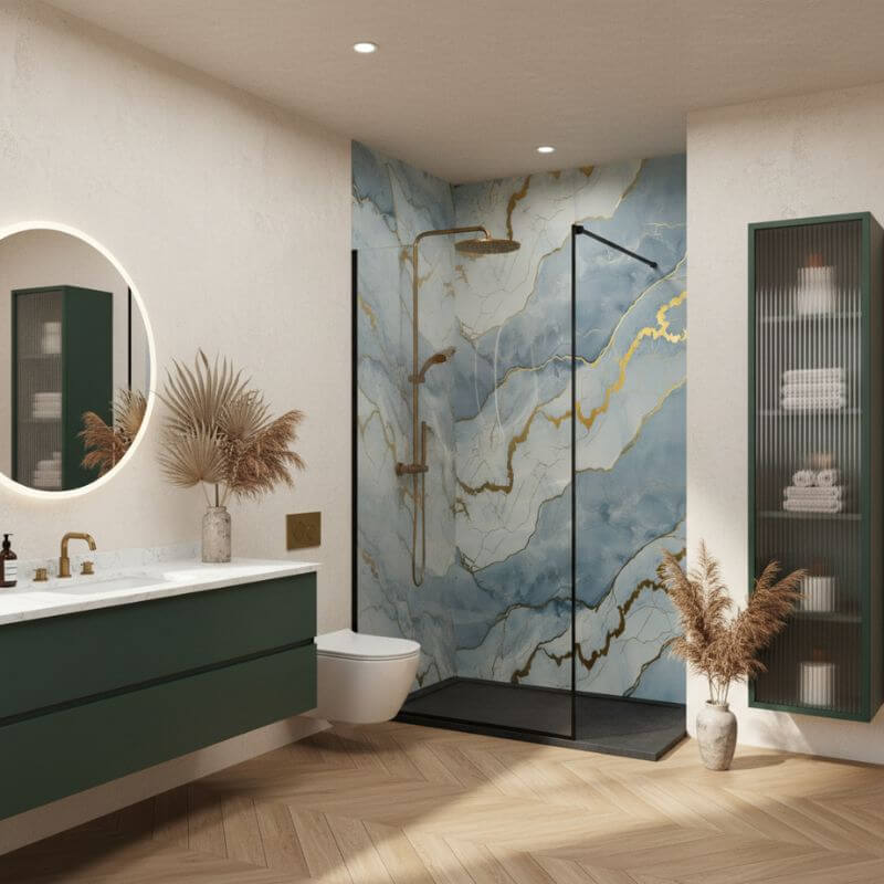 Imprevia Lapis PVC Shower Panel - 1M x 2.4M - Image 2