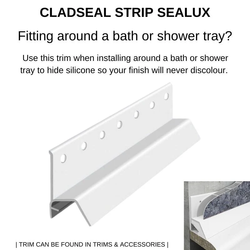 Large Black Marble 1.0m x 2.4m Shower Panel - Image 4