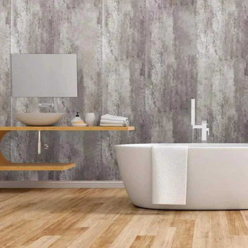 Large Brushed Silver 1.0m x 2.4m Shower Panel - Image 11