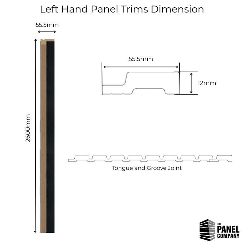 Light Ash Water Resistant Slat Wall Panel Framing Trim - Image 3
