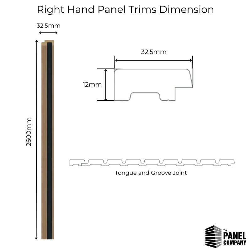 Light Ash Water Resistant Slat Wall Panel Framing Trim - Image 4