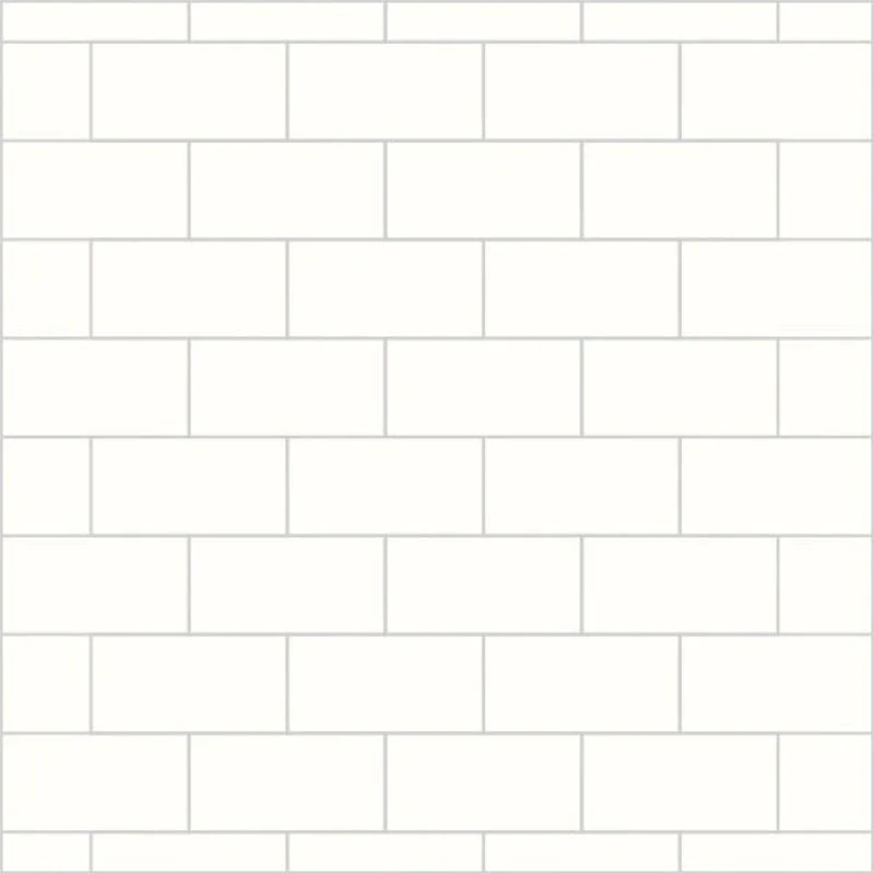 Multipanel Alpine White Metro Tile Effect Shower Panel - Image 2