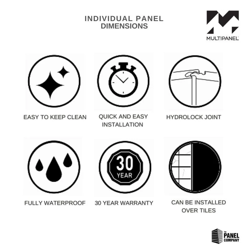 Multipanel Linda Barker Salvaged Planked Elm Shower Panel - Image 7