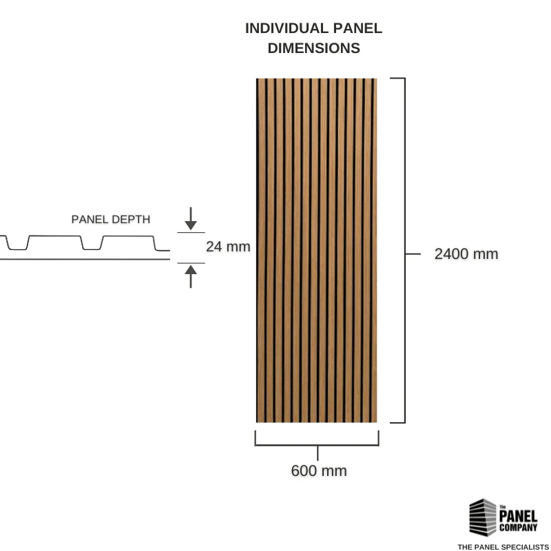 STRIVO Premium Natural Oak Acoustic Slat Wall Panel - Image 14