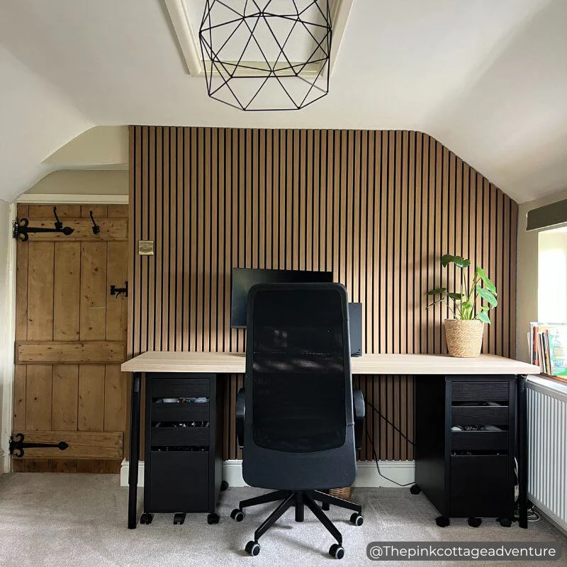 STRIVO Premium Natural Oak Acoustic Slat Wall Panel - Image 5
