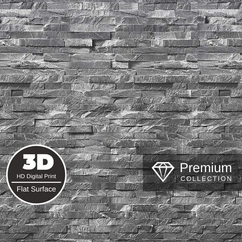 Premium Large Dark Grey Stone 1.0m x 2.4m Shower Panel - Image 2