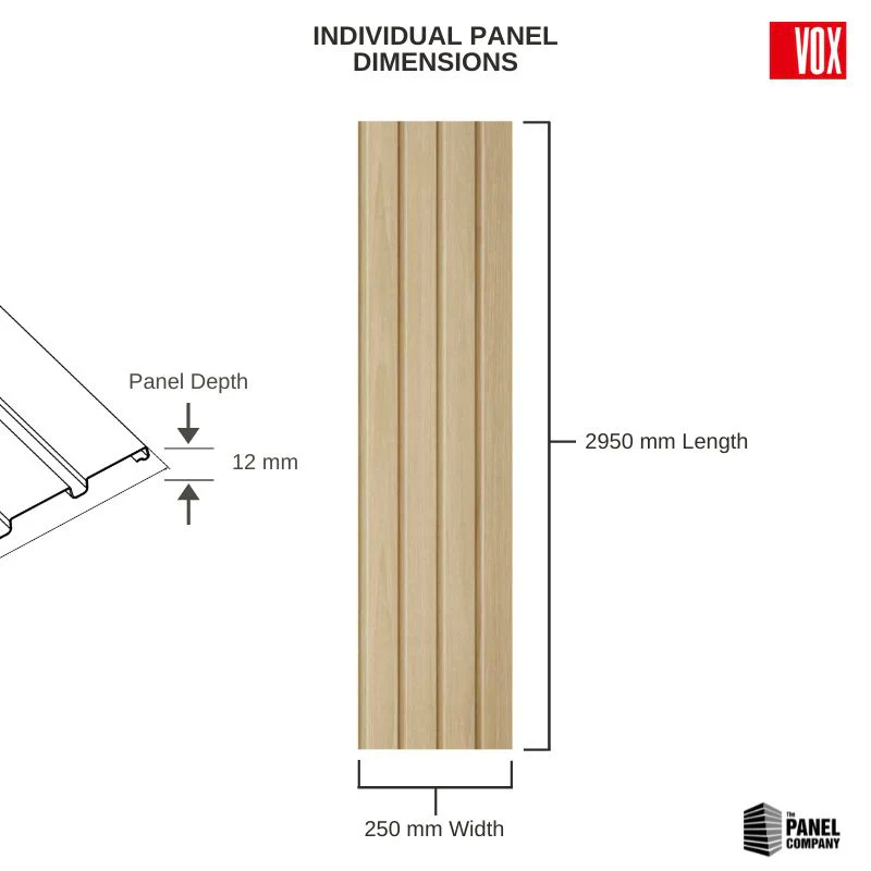 Oak - Vox Fronto Slat Wall Panels - Image 7