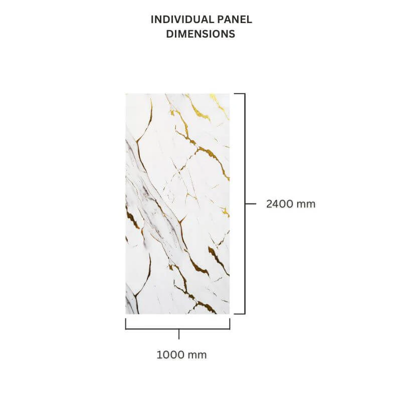 Premium Large Florence 1.0m x 2.4m Shower Panel - Image 3