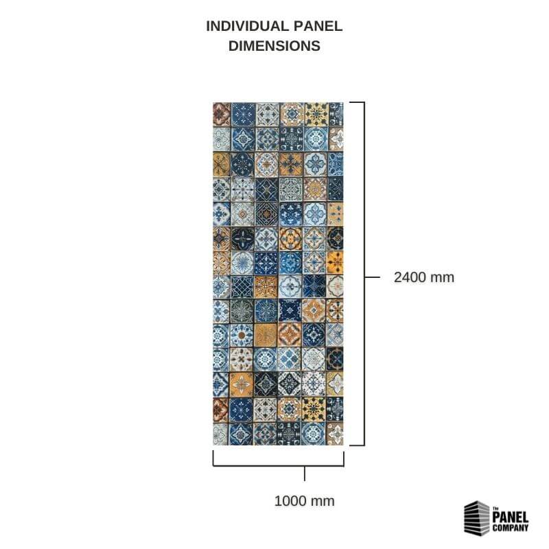 Premium Large Fresno 1.0m x 2.4m Shower Panel - Image 3