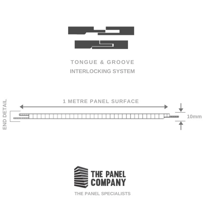 Premium Large Grey Stone 1.0m x 2.4m Shower Panel - Image 7