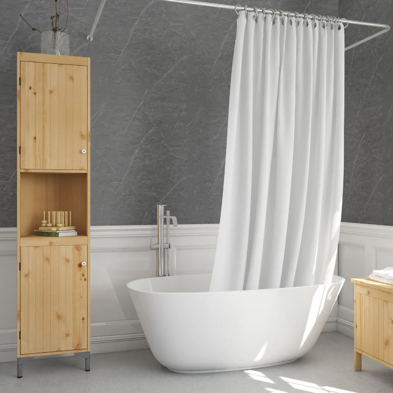 Premium Large Lindos Dark Grey Matt 1.0m x 2.4m Shower Panel
