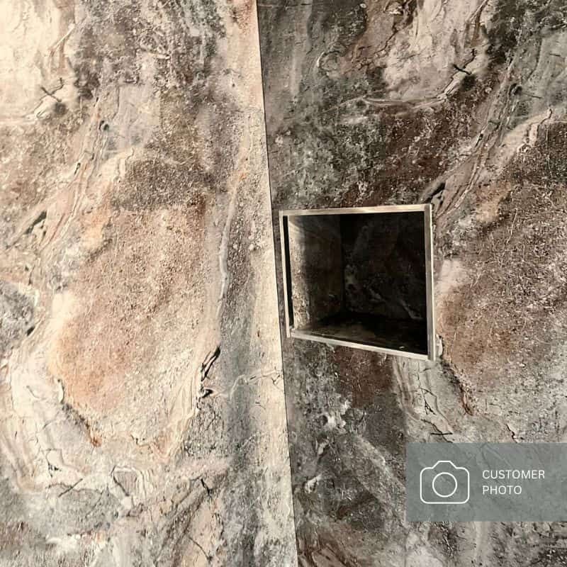 Premium Large Mochaccino Marble Matt 1.0m x 2.4m Shower Panel - Image 5