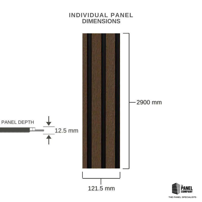 Panel Company Walnut Slat Panel - Image 5