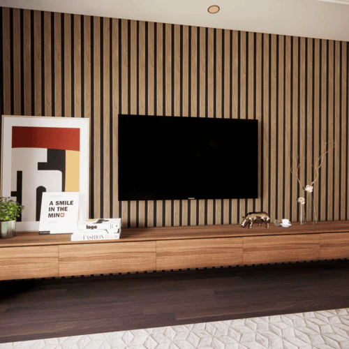 STRIVO Acoustic Slat Panel - Walnut - Image 2