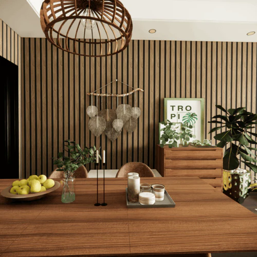 STRIVO Acoustic Slat Panel - Walnut - Image 4