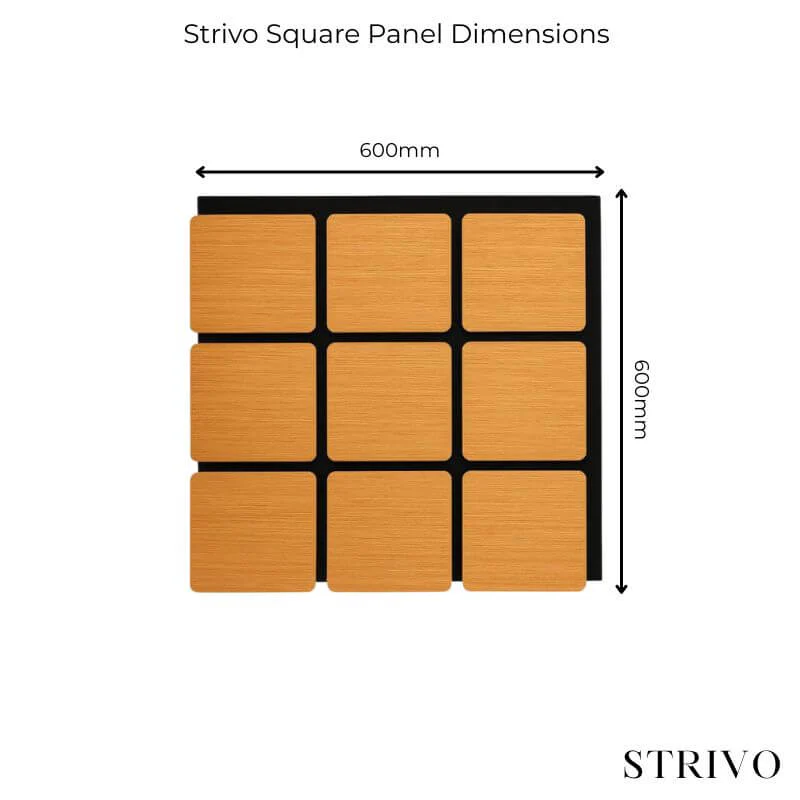 STRIVO Acoustic Square Wall Panel - Natural Oak - Image 4