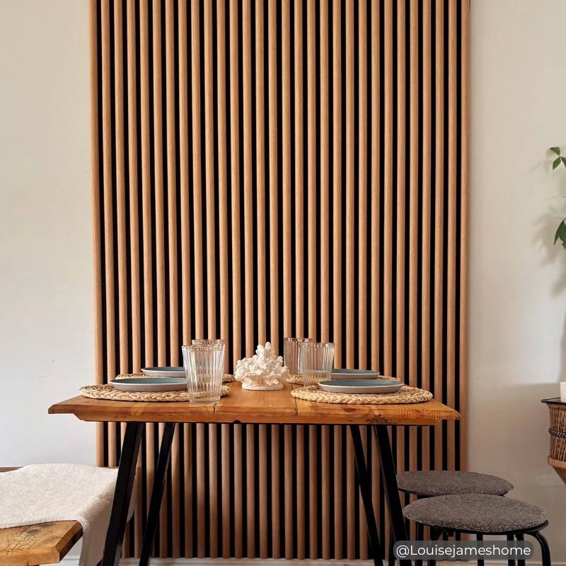 STRIVO Curve Acoustic Slat Wall Panel - Natural Oak - Image 10
