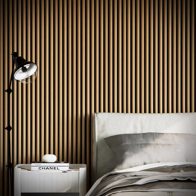 STRIVO Curve Acoustic Slat Wall Panel - Natural Oak - Image 7