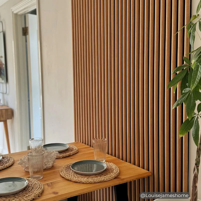 STRIVO Curve Acoustic Slat Wall Panel - Natural Oak - Image 9