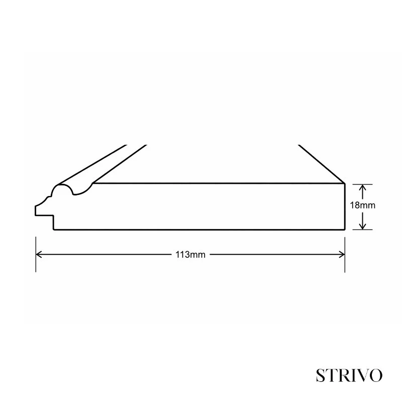 STRIVO MDF Skirting - 2.4M - Image 8
