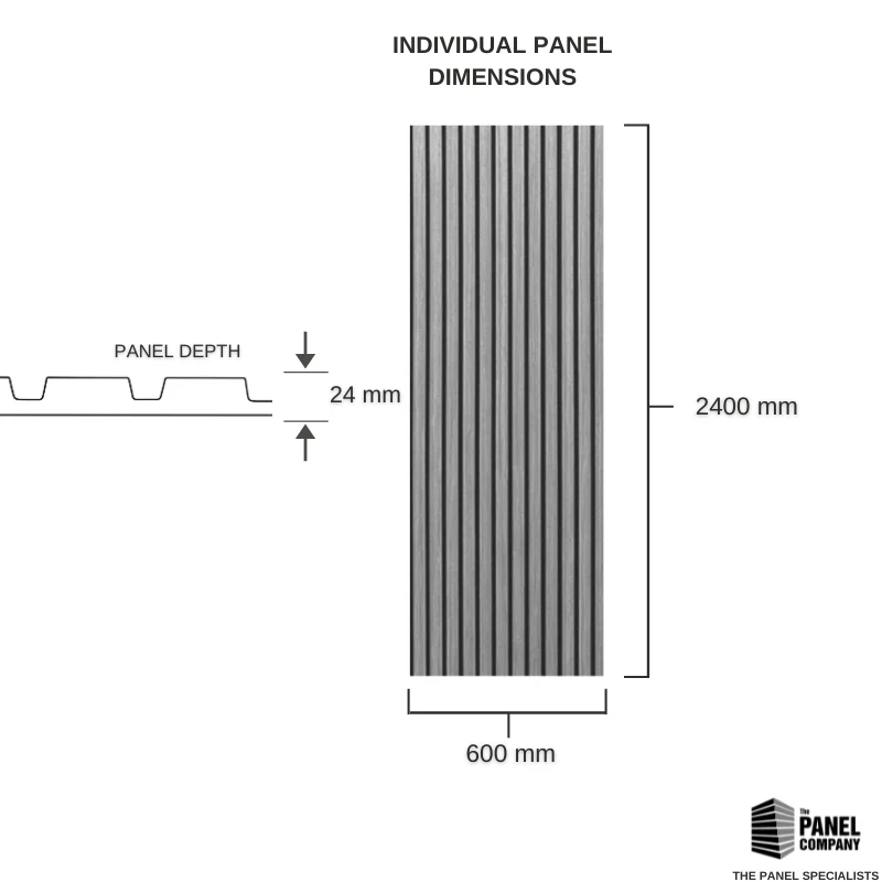 STRIVO Premium Grey Oak Acoustic Slat Wall Panel - Image 11
