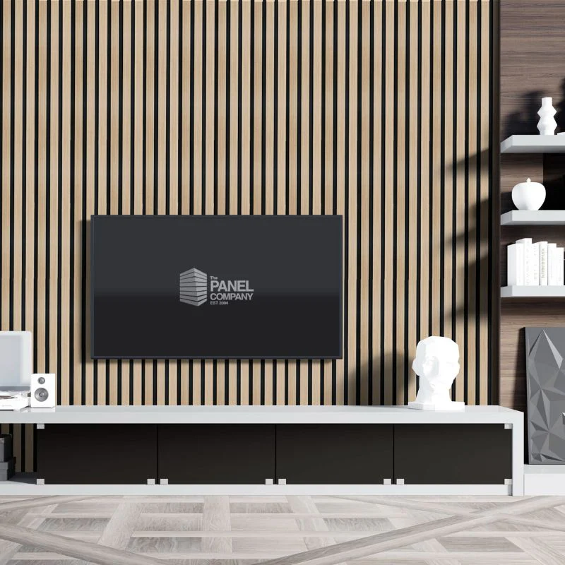 STRIVO Premium Light Ash Acoustic Slat Wall Panel - Image 7