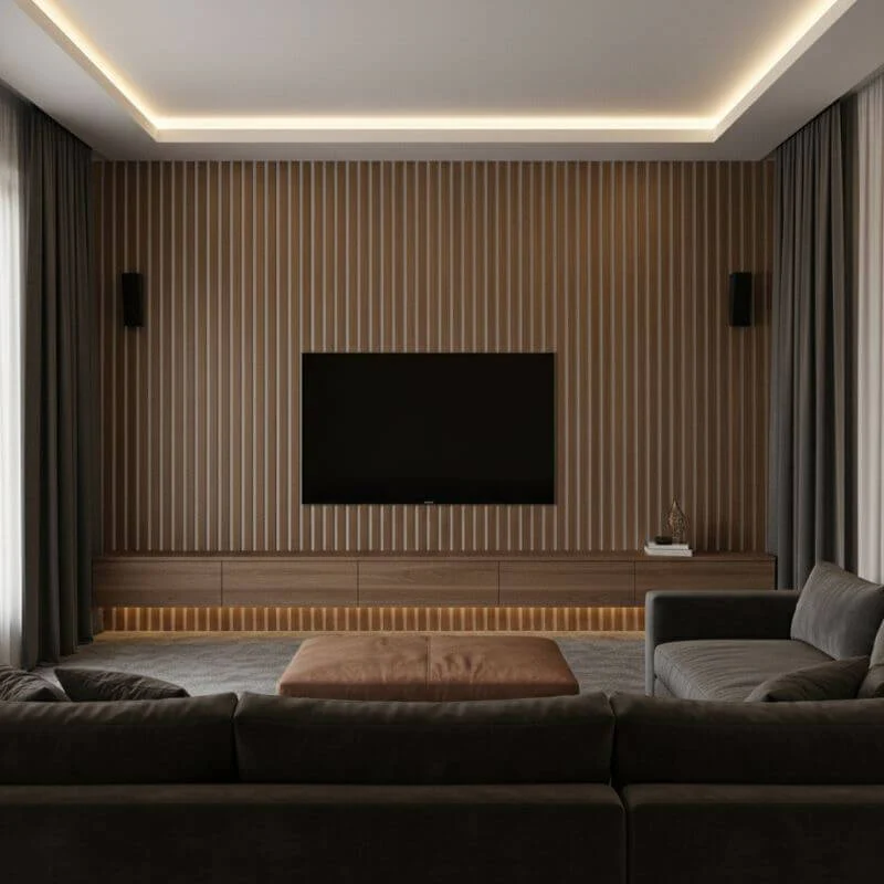 STRIVO Premium Walnut Acoustic Slat Wall Panel - Image 10