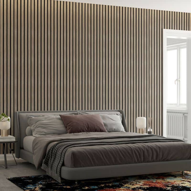 STRIVO Premium Walnut Acoustic Slat Wall Panel - Image 3