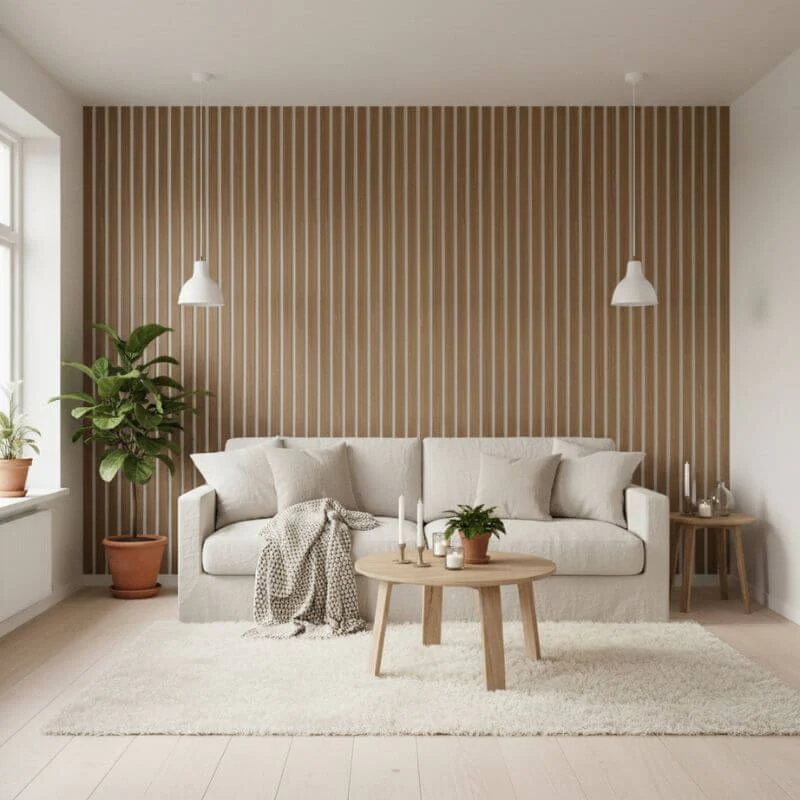 STRIVO Premium Walnut Acoustic Slat Wall Panel - Image 9