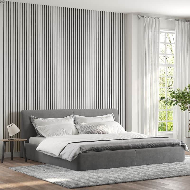 STRIVO Premium White Acoustic Slat Wall Panel - Image 5