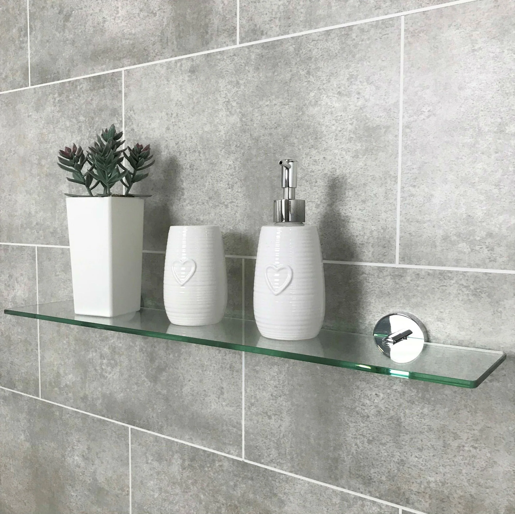 Stone Grey Tile Effect 8mm - Image 3