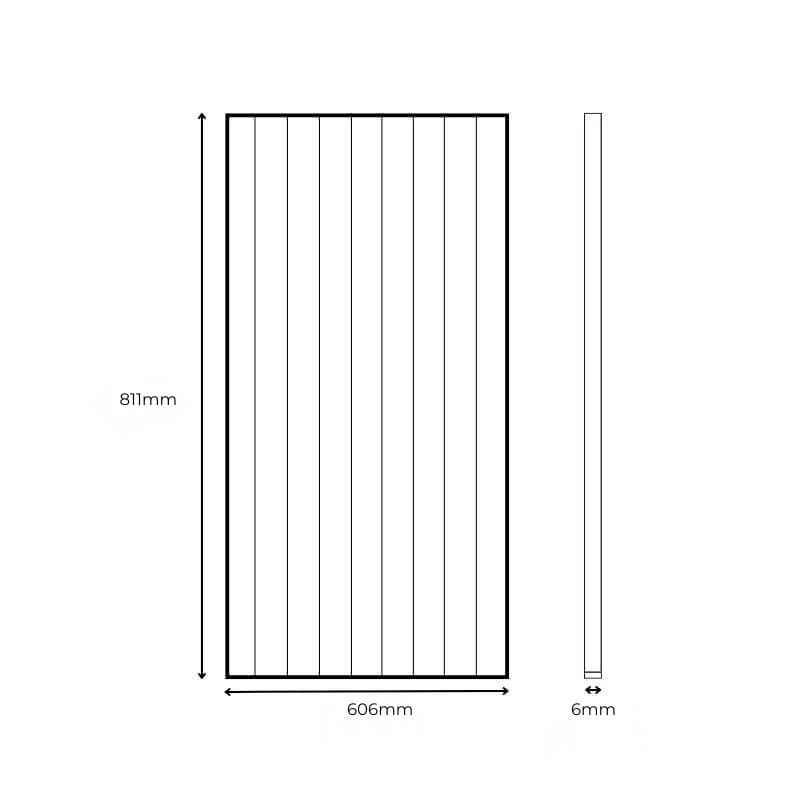 STRIVO Tongue and Groove MDF Wall Panel Beaded - 811 x 606mm - Image 4