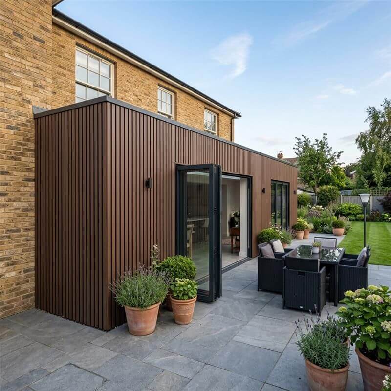 Ulkona Composite Slatted Cladding - Chestnut - Image 3