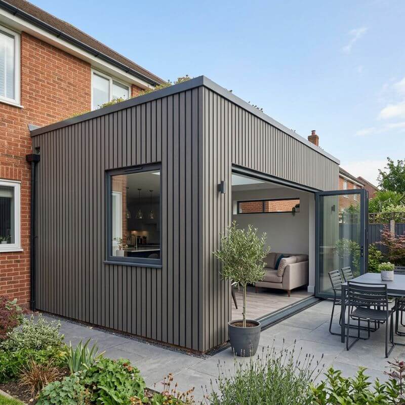Ulkona Composite Slatted Cladding - Grey - Image 3