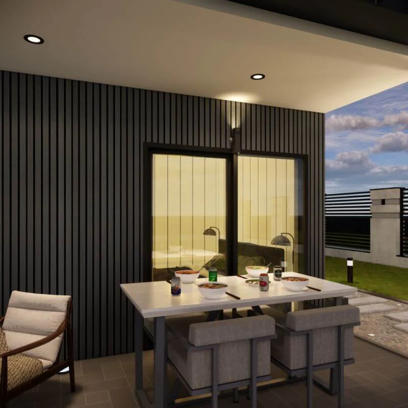Ulkona Composite Slatted Cladding - Slate Grey - Image 3