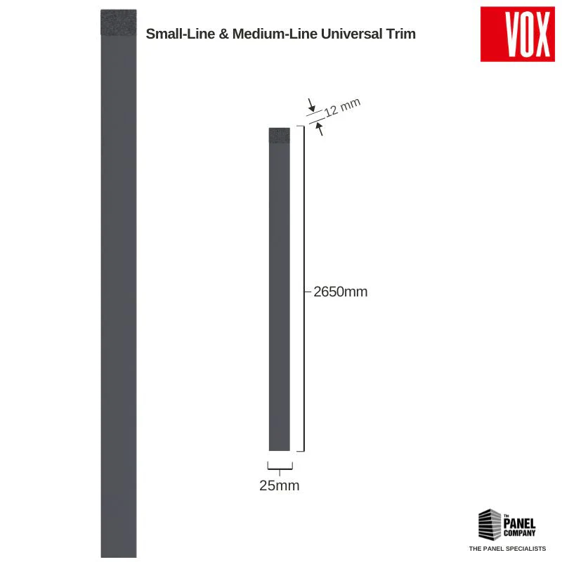 Vox Linerio Anthracite Slat Panel Trim | Multiple Variants Available - Image 3