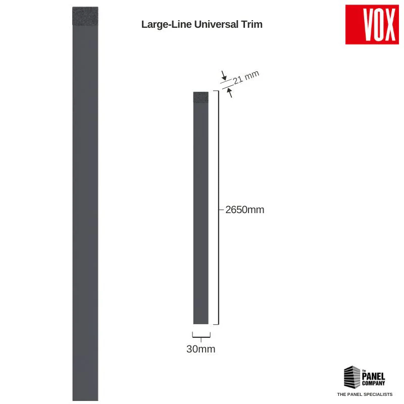 Vox Linerio Anthracite Slat Panel Trim | Multiple Variants Available - Image 4