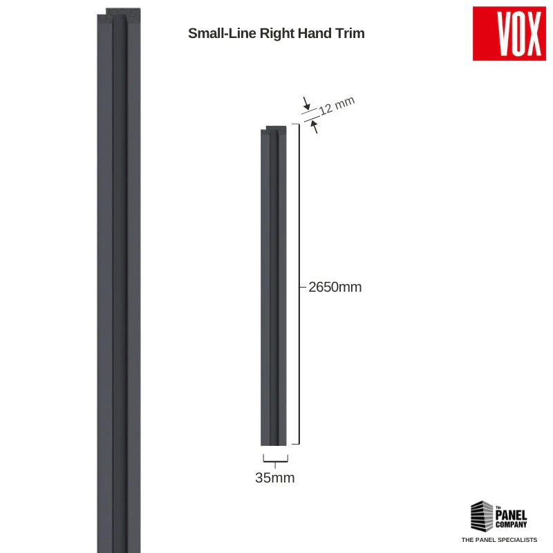 Vox Linerio Anthracite Slat Panel Trim | Multiple Variants Available - Image 6