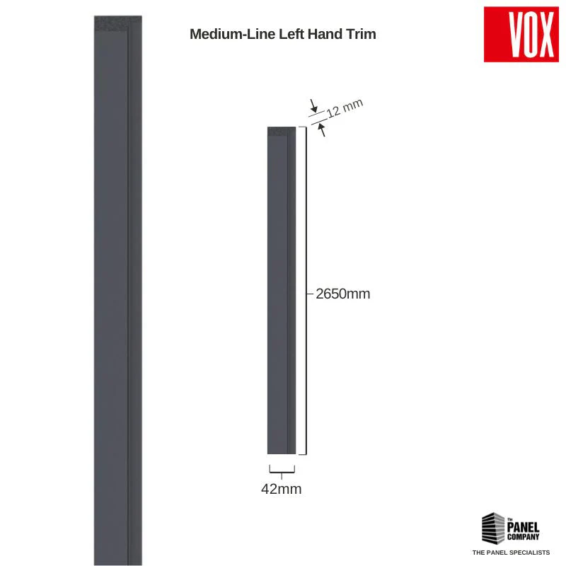 Vox Linerio Anthracite Slat Panel Trim | Multiple Variants Available - Image 7