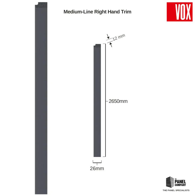 Vox Linerio Anthracite Slat Panel Trim | Multiple Variants Available - Image 8