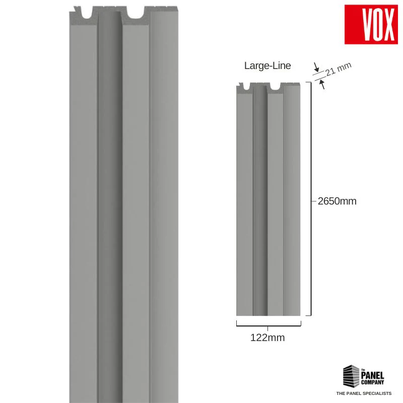 Vox Linerio Grey Slat Panel | Available in S-Line, M-Line & L-Line - Image 7