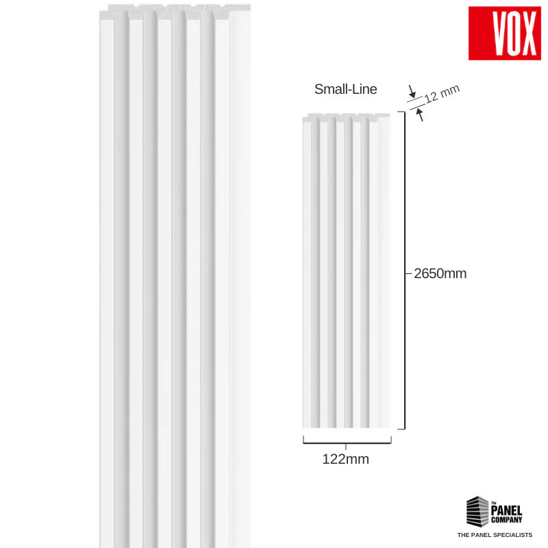 Vox Linerio White Slat Panel | Available in S-Line, M-Line & L-Line - Image 6