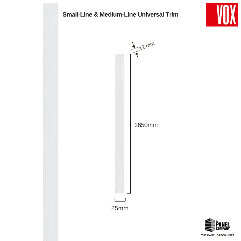 Vox Linerio White Slat Panel Trim | Multiple Variants Available - Image 3
